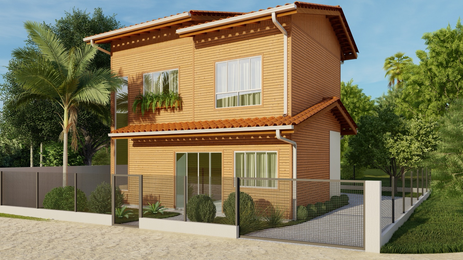 Render 3D — Residência C&A